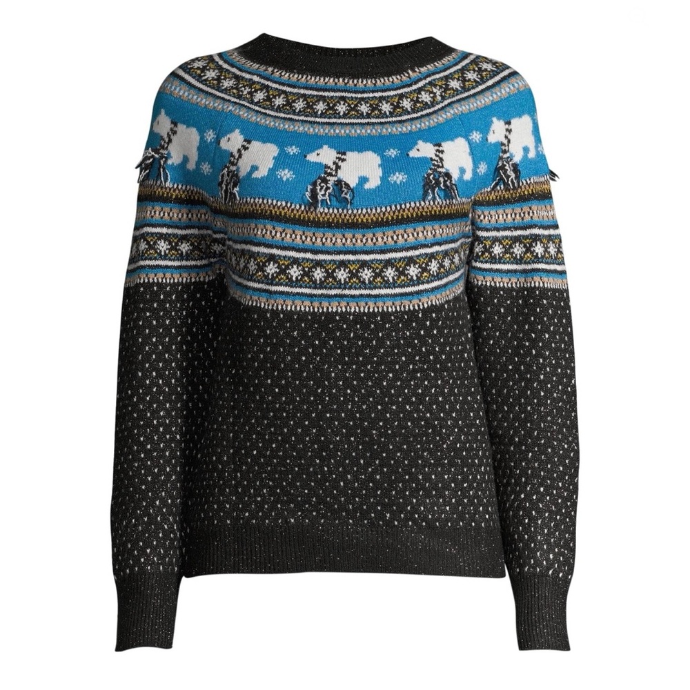 Holiday Time Women's Fair Isle Holiday Sweater